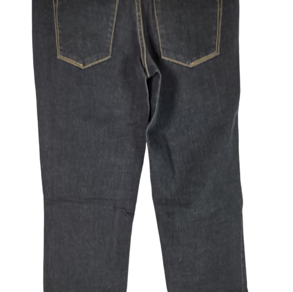 Mossimo Size 28 2R Denim Mid Rise Straight Dark Blue Capri Super Stretch Silver - Picture 9 of 13